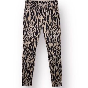 7 FOR ALL MANKIND  Animal Print Jeans. Great condition. Stretchy